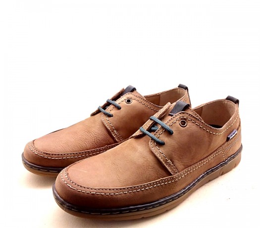 Zapatos De Cordones En Ante 23302 Color Teja