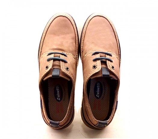 Zapatos De Cordones En Ante 23302 Color Teja