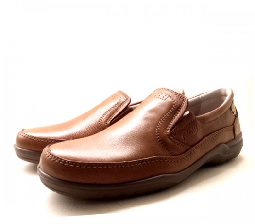 Mocasines Hombre En Piel 19500 Camel