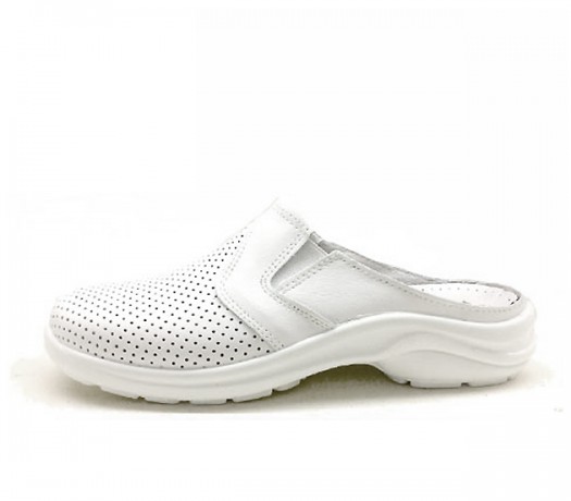 Zuecos Sanitarios Blancos En Piel